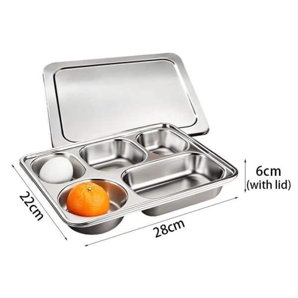 1 Pcs 5 Compartment Lunch Box With Cover